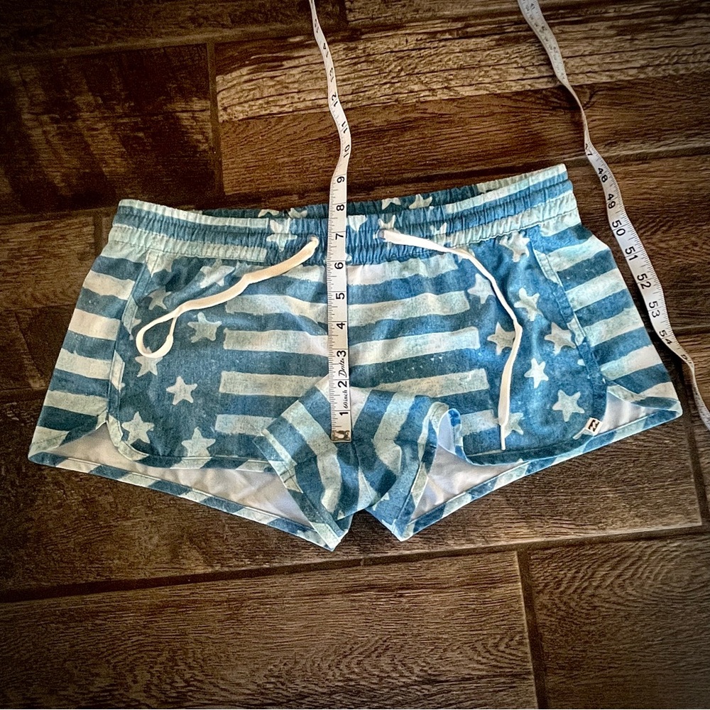 Billabong shades of blue Stars and Stripes swim shorts M - Picture 4 of 6